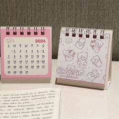 Cartoon Kitten Desk Calendar Student Desktop Book
