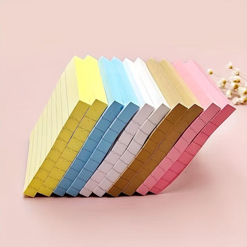 Colorful Sticky Notes 400 Sheets Horizontal Line Notebook for Journal Diary