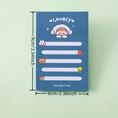 4pcs Cartoon Girl Sticky Notes 320 Sheets