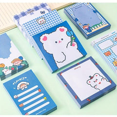 4pcs Cartoon Girl Sticky Notes 320 Sheets