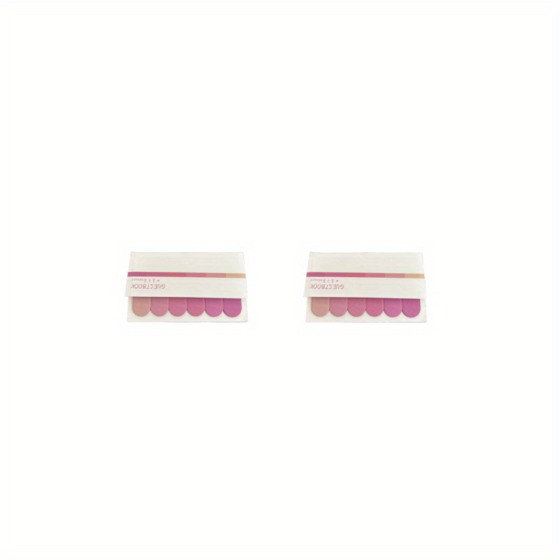 2pcs Colorful Gradient Sticky Notes Office Memo Notepad N Sticky Notes Book