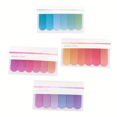 2pcs Colorful Gradient Sticky Notes Office Memo Notepad N Sticky Notes Book