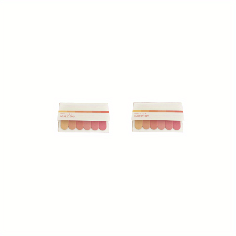 2pcs Colorful Gradient Sticky Notes Office Memo Notepad N Sticky Notes Book