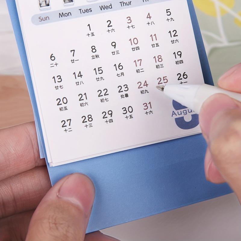 Mini Space Planet Series Desk Calendar 4pcs Set