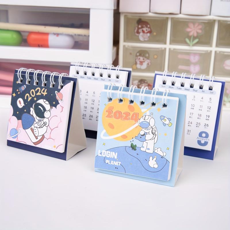 Mini Space Planet Series Desk Calendar 4pcs Set