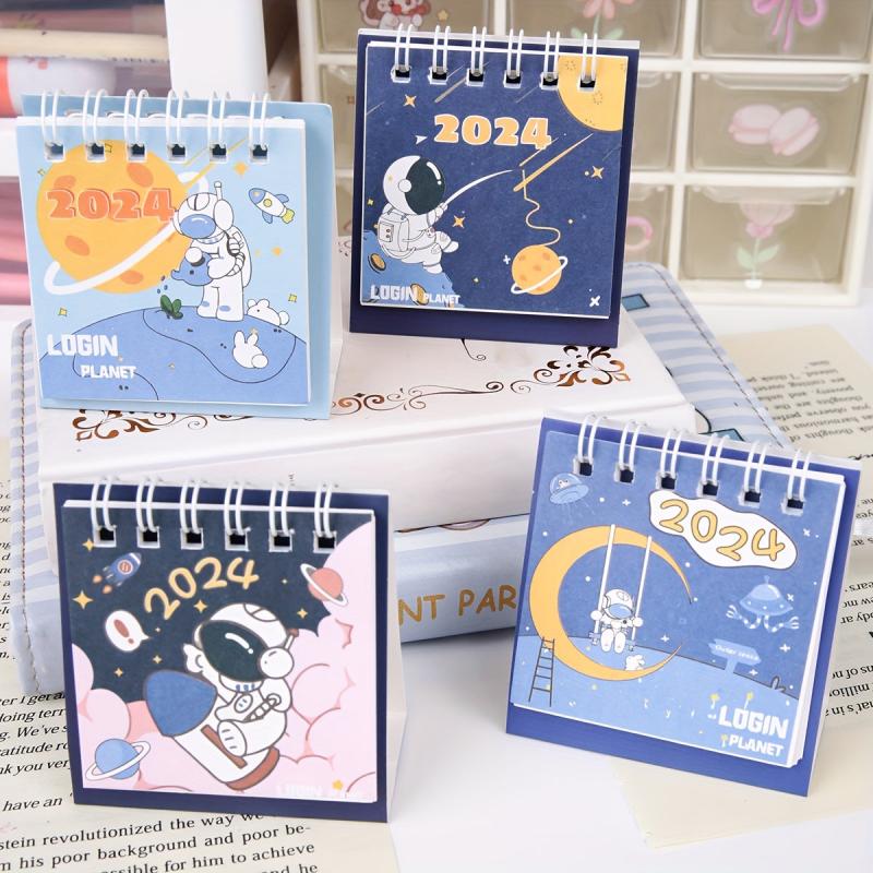 Mini Space Planet Series Desk Calendar 4pcs Set