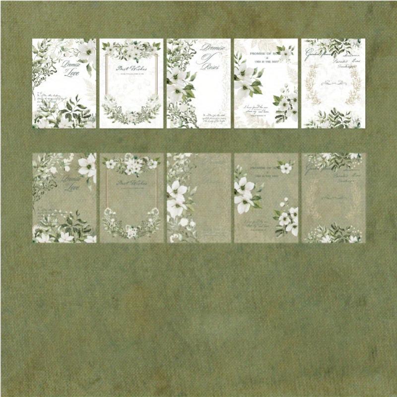 30 Sheets Floral Landscape Paper for Journal Collage