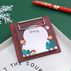 Christmas Board Clip Sticky Notes 30 Sheets Student Stationery