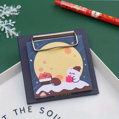 Christmas Board Clip Sticky Notes 30 Sheets Student Stationery