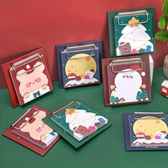 Christmas Board Clip Sticky Notes 30 Sheets Student Stationery