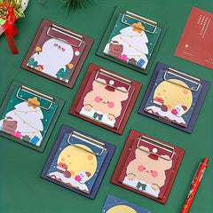 Christmas Board Clip Sticky Notes 30 Sheets Student Stationery