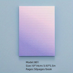 50 Purple Gradient Sticky Memo Notes for Students & Planning