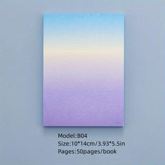 50 Purple Gradient Sticky Memo Notes for Students & Planning