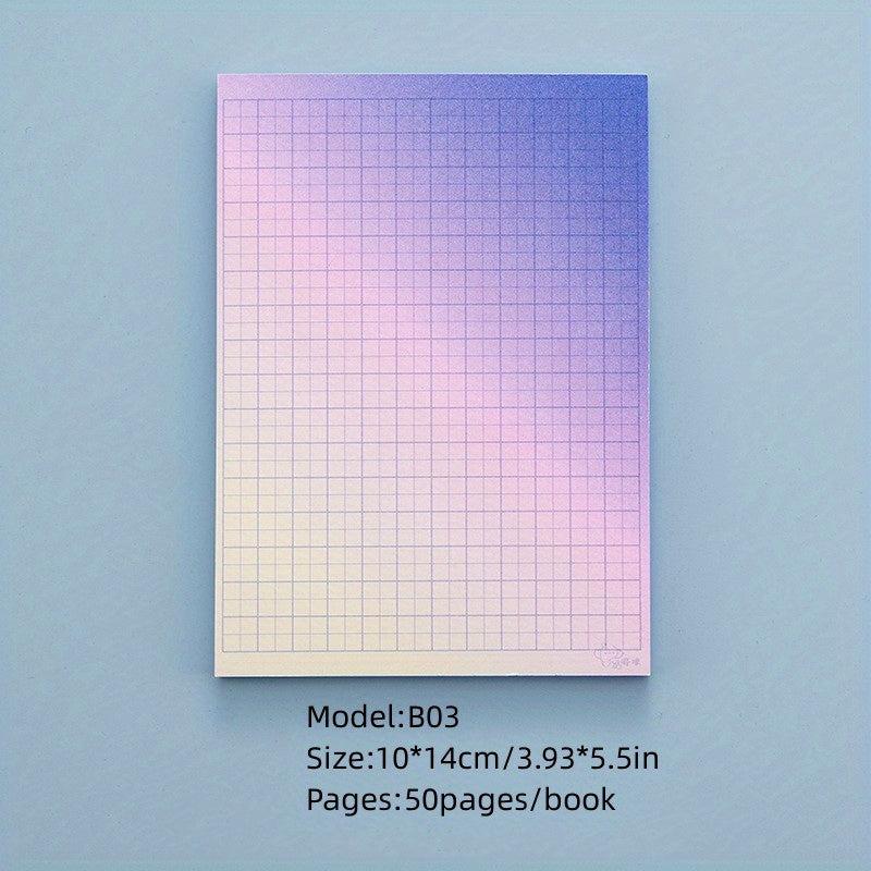 50 Purple Gradient Sticky Memo Notes for Students & Planning