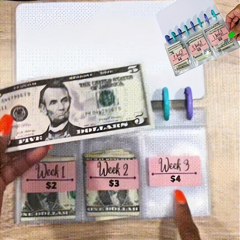 52 Week Savings Challenge Budget Book with Cash Envelopes
