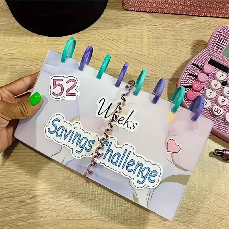 52 Week Savings Challenge Budget Book with Cash Envelopes
