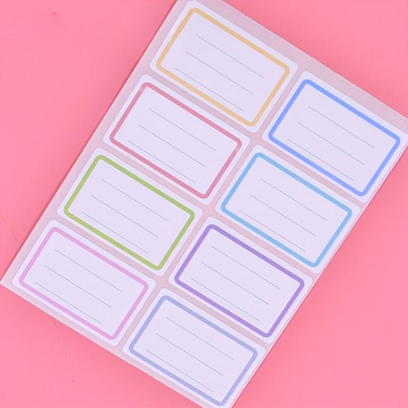 6pcs Mixed Label Sticker for School Office Student