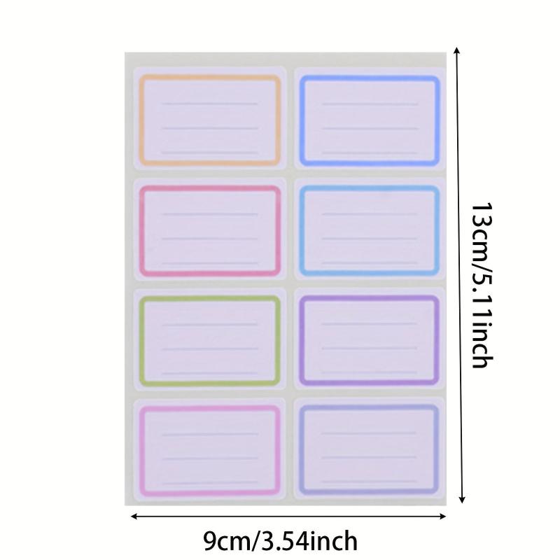 6pcs Mixed Label Sticker for School Office Student