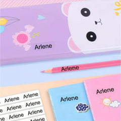 Transparent Personalized Name Sticker Waterproof Office Supplies Tag Label