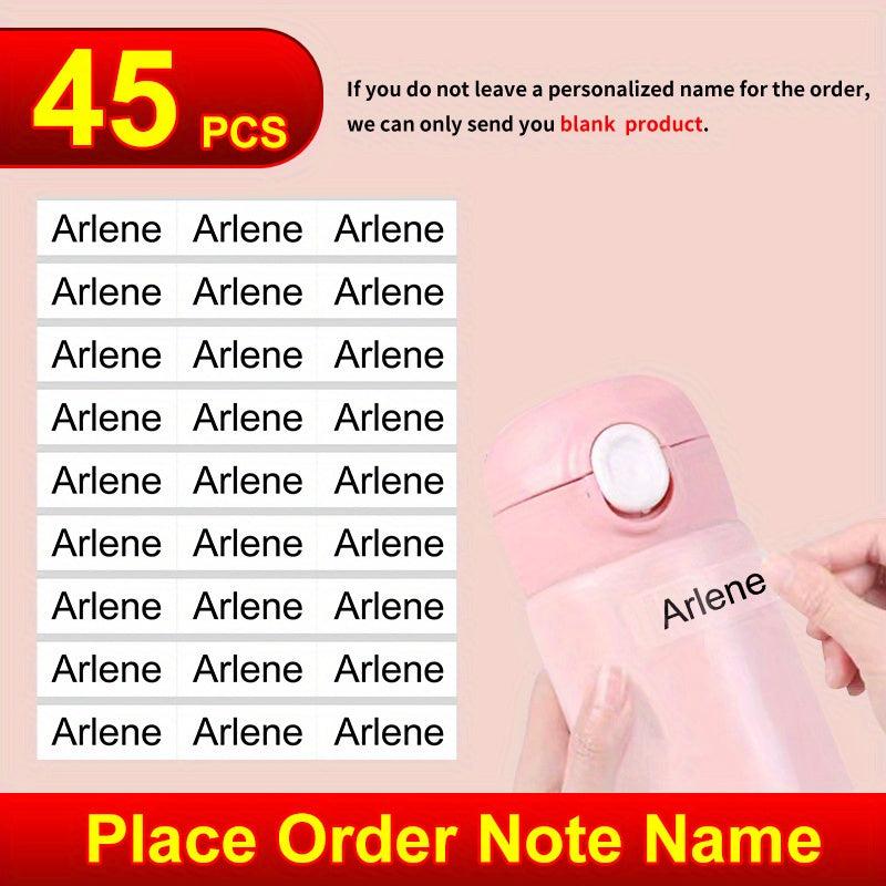 Transparent Personalized Name Sticker Waterproof Office Supplies Tag Label