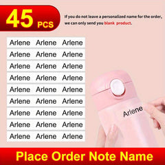 Transparent Personalized Name Sticker Waterproof Office Supplies Tag Label