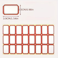 Handwritten Self-Adhesive Label Stickers