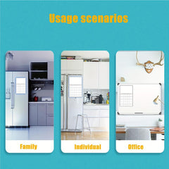 Magnetic Whiteboard Set with Pens, Eraser, Magnets