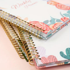A5 Weekly Planner English Schedule Coil Notebook