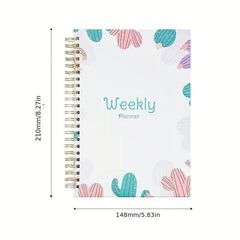 A5 Weekly Planner English Schedule Coil Notebook