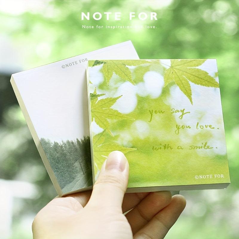 Landscape Notes Minimalist Message Collage Journal 100 Sheets