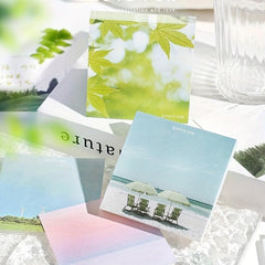 Landscape Notes Minimalist Message Collage Journal 100 Sheets