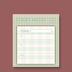 Plaid Sticky Notes 60 Sheets Student Notepad Creative N Times Stickers