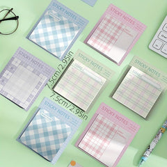 Plaid Sticky Notes 60 Sheets Student Notepad Creative N Times Stickers