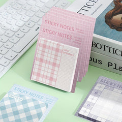 Plaid Sticky Notes 60 Sheets Student Notepad Creative N Times Stickers