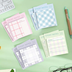 Plaid Sticky Notes 60 Sheets Student Notepad Creative N Times Stickers