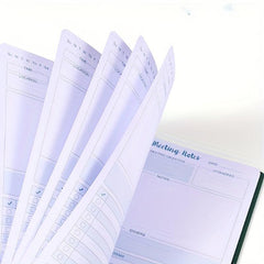 B5 Soft Copy Book Coil Meeting Record 120 Pages