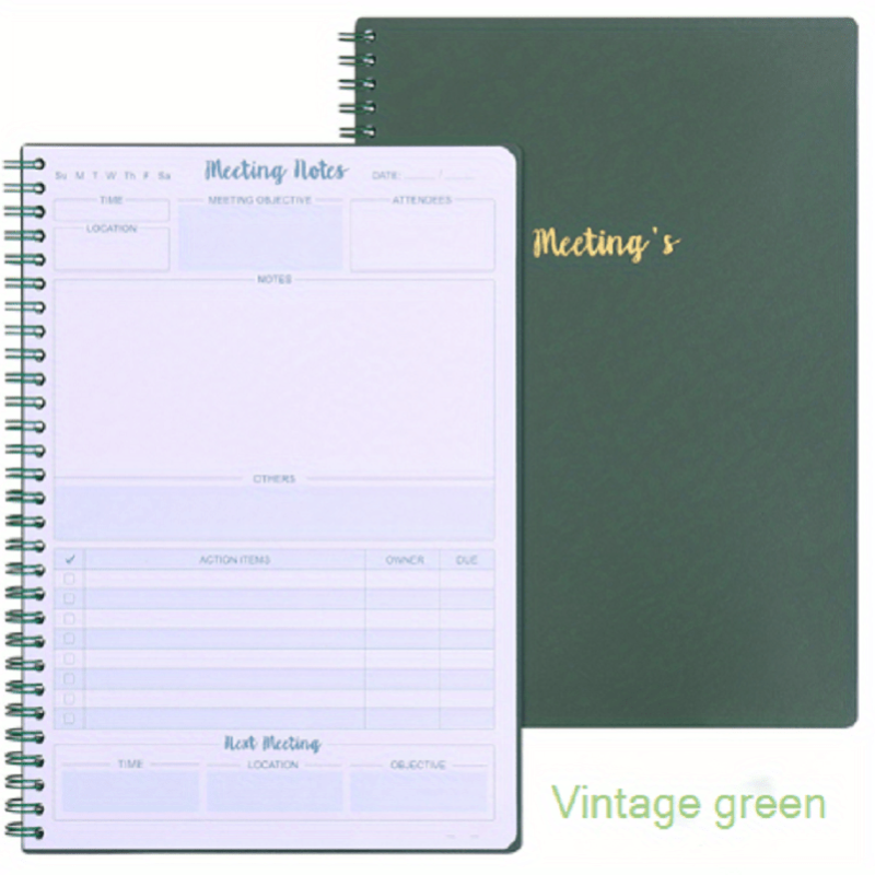 B5 Soft Copy Book Coil Meeting Record 120 Pages