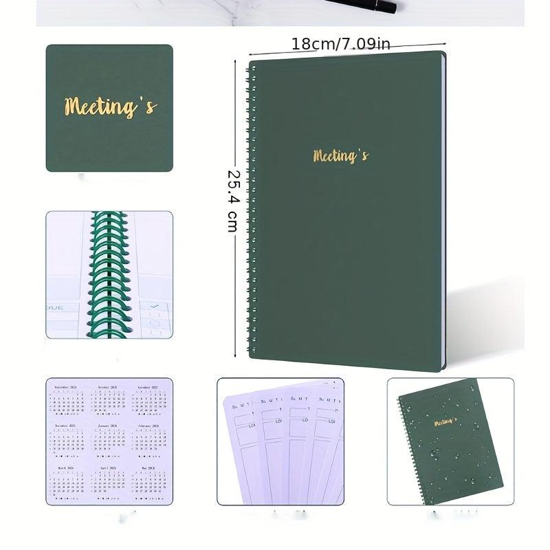 B5 Soft Copy Book Coil Meeting Record 120 Pages