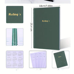 B5 Soft Copy Book Coil Meeting Record 120 Pages