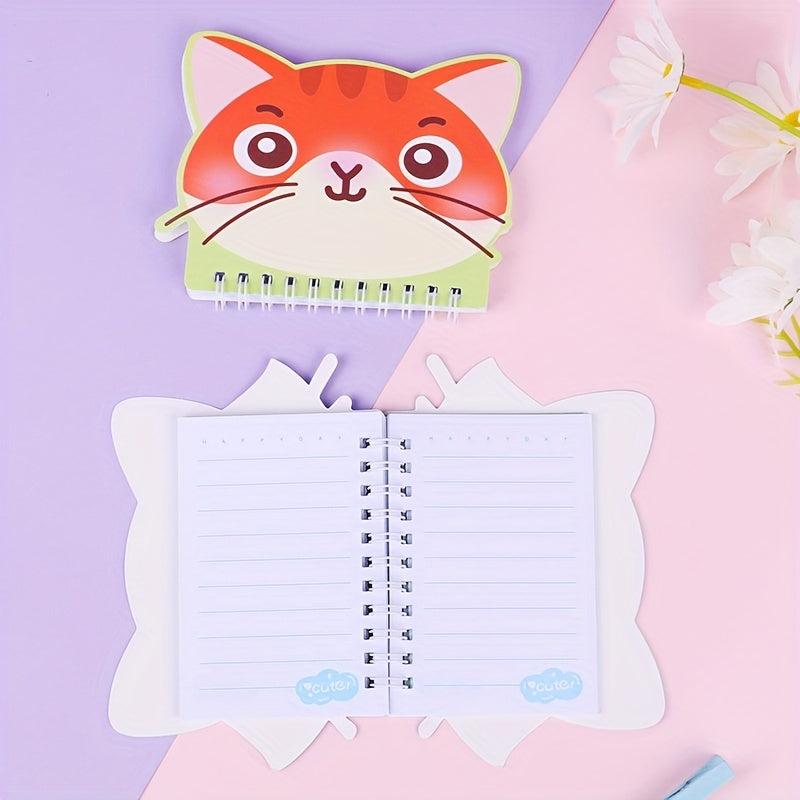 Cat Coil Book Notebook A7 Notepad Thickened Book Student Spiral Bound