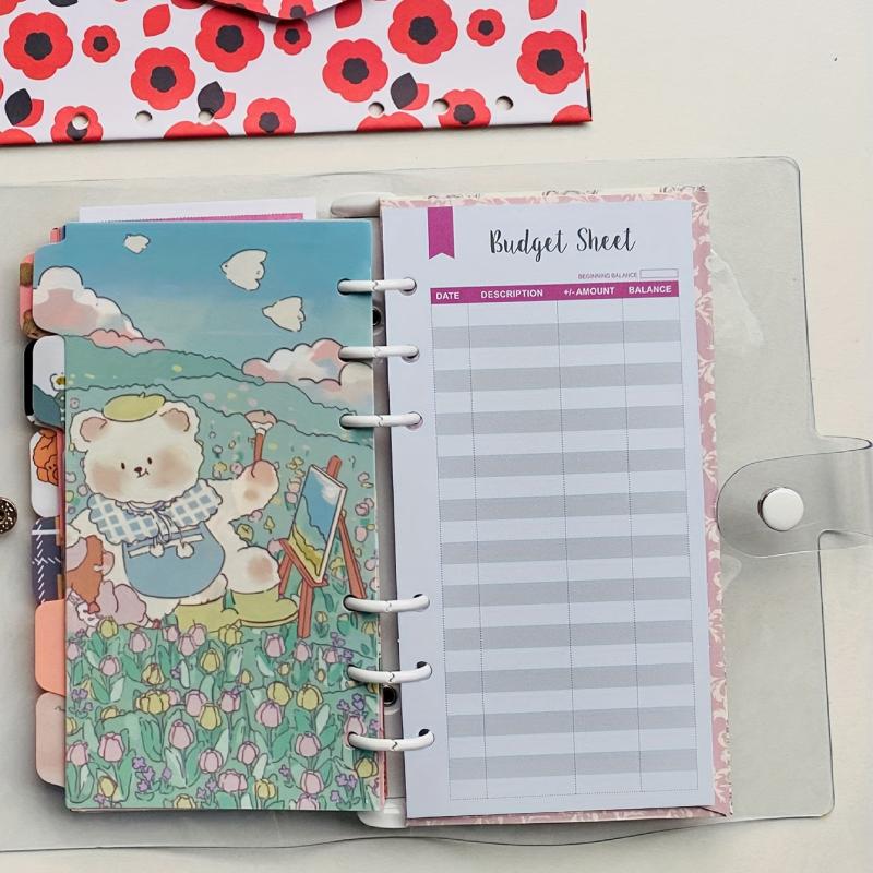 Budget Pack 12 Sheets w/ Hole for Core Card