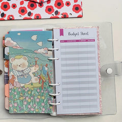 Budget Pack 12 Sheets w/ Hole for Core Card