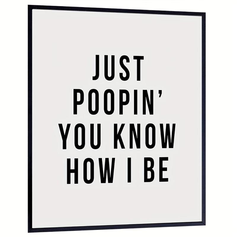 Funny Office Bathroom Art Wall Decor Poster for Restroom