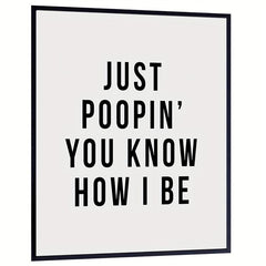Funny Office Bathroom Art Wall Decor Poster for Restroom