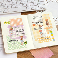 400 Sheets Notepad Grid Vending Machine Series Fresh Grid Pattern Base Paper