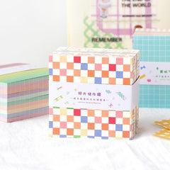 400 Sheets Notepad Grid Vending Machine Series Fresh Grid Pattern Base Paper
