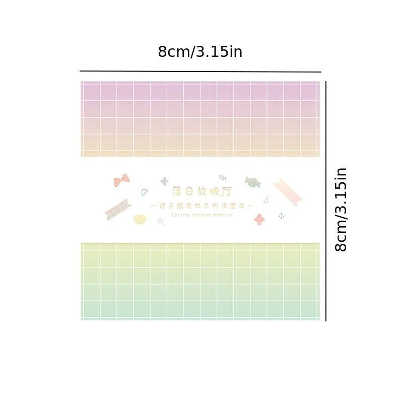 400 Sheets Notepad Grid Vending Machine Series Fresh Grid Pattern Base Paper