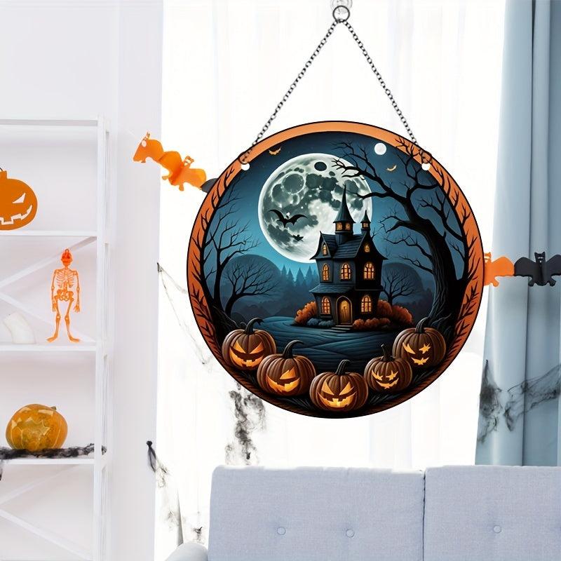 Spooky Moonlight Castle Halloween Decoration