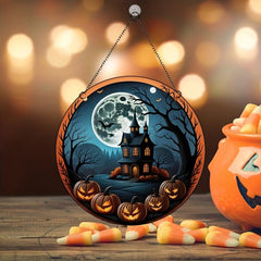 Spooky Moonlight Castle Halloween Decoration
