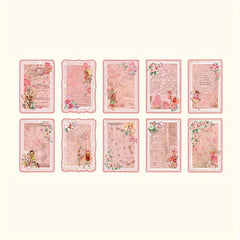 20pcs Flower Fairy Lace Writing Paper Forest Elf Series Retro Decorations